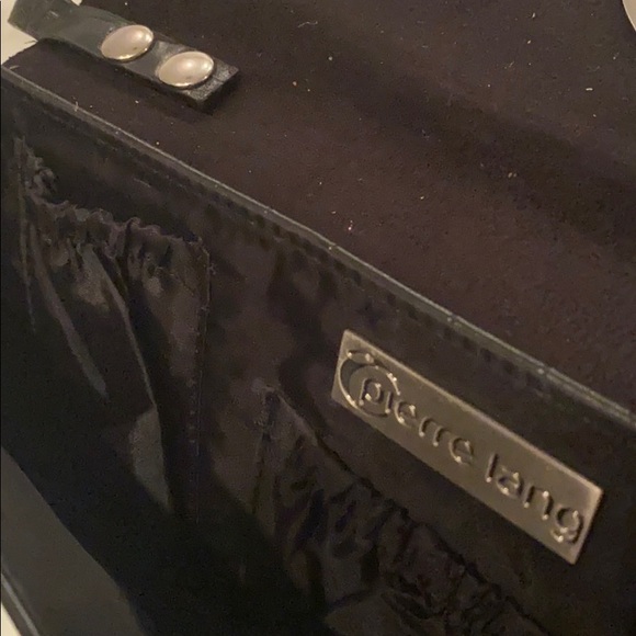 Vintage 1990s Vegan Black Clutch Shoulder Bag - Picture 5 of 9